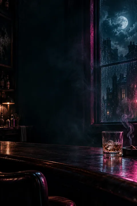 Barroom Moonveil Haze: lyric video Look, Mood category