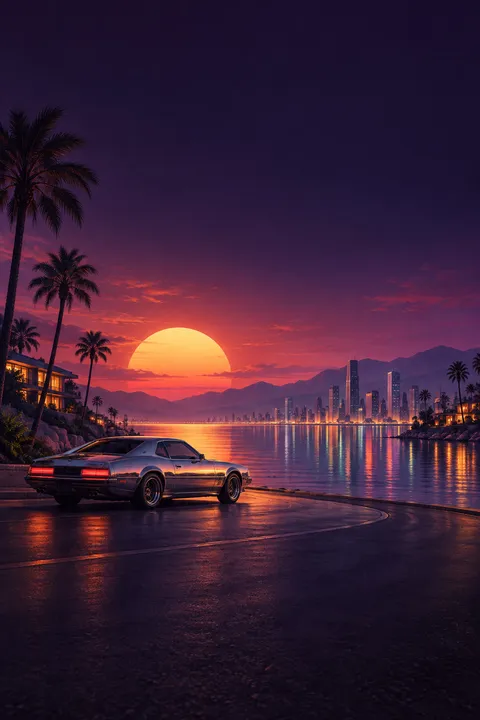 Aureate Detour: lyric video Look, Synthwave category