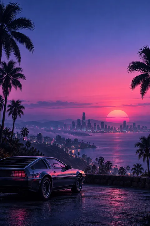 Neon Homecoming: lyric video Look, Synthwave category