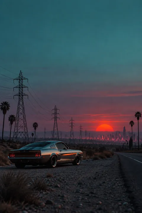Pylon Redshift Getaway: lyric video Look, Synthwave category