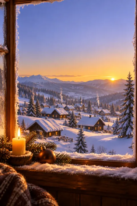 Frostlit Chimney Aubade: lyric video Look, Christmas category