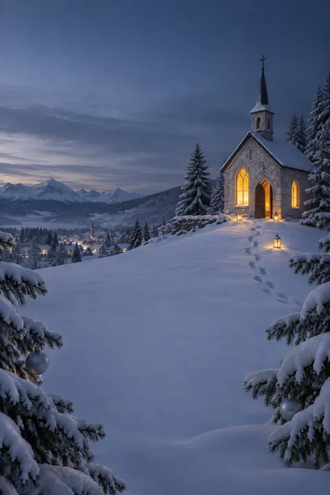 Hilltop Steeple Hymn: lyric video Look, Christmas category