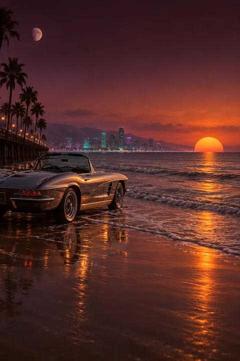 Surfside Apricot Boardwalk: lyric video Look, Synthwave category