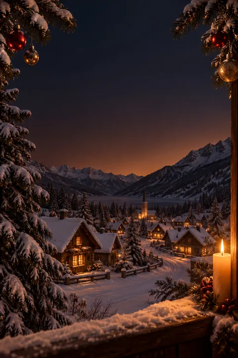 Candlelit Village: lyric video Look, Christmas category