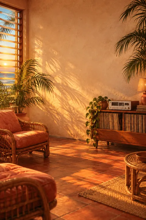 Rattan Terracotta Daydream: lyric video Look, Retro category